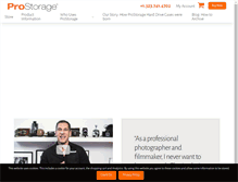 Tablet Screenshot of getprostorage.com